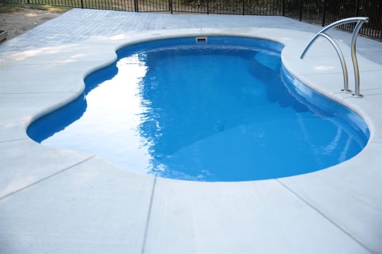 Inground fiberglass pool