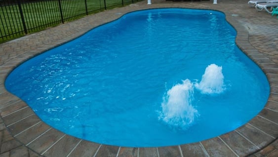 freeform fiberglass pool