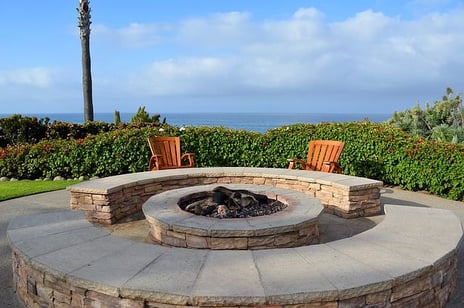 fire pit for pool