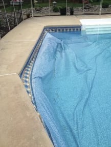 liner floats - hitting water when installing an inground pool