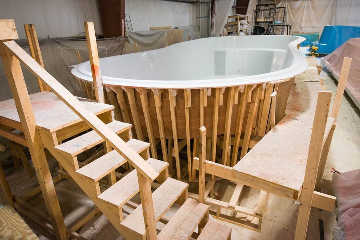 How Are Fiberglass Pool Molds Made?