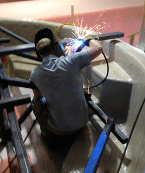 pool mold steel frame