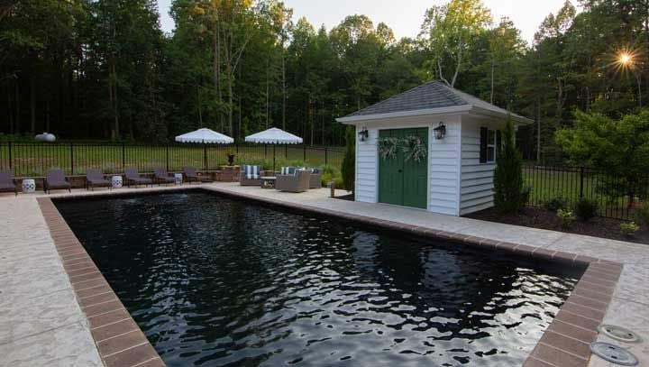 dark bottom pool fiberglass