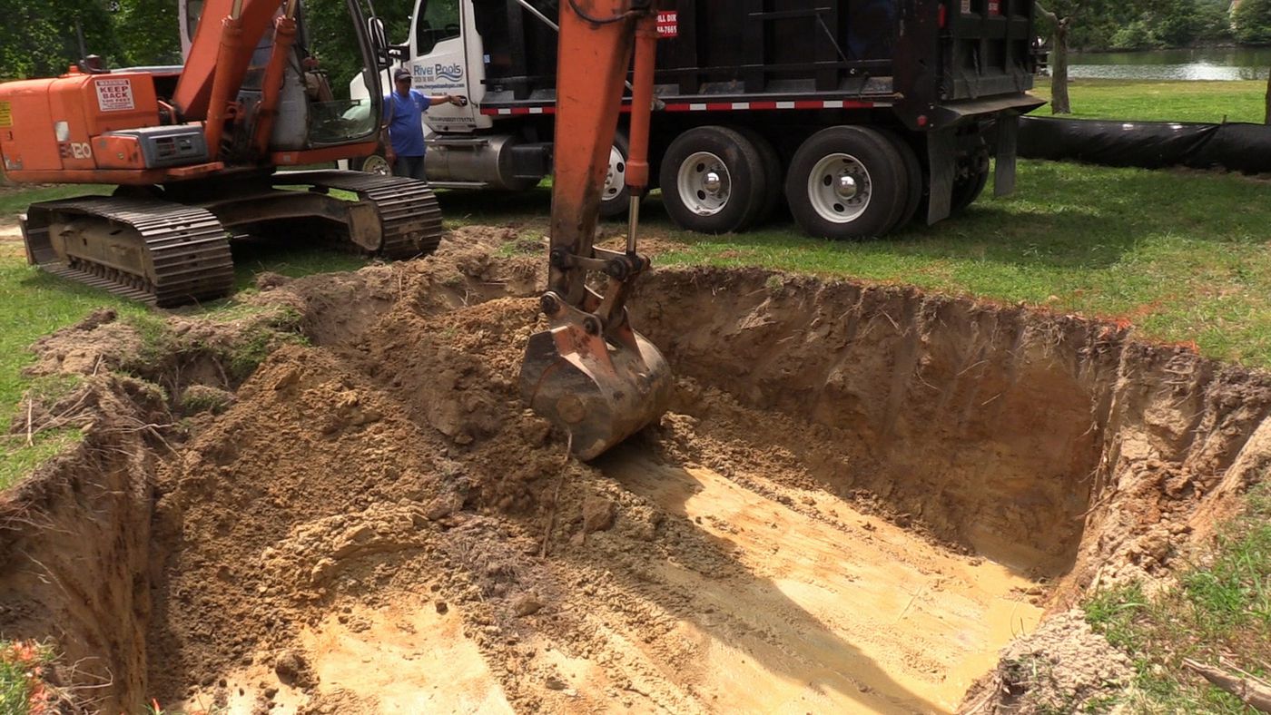How Much Dirt Comes Out Of A Pool Excavation? (Jobsite Video)