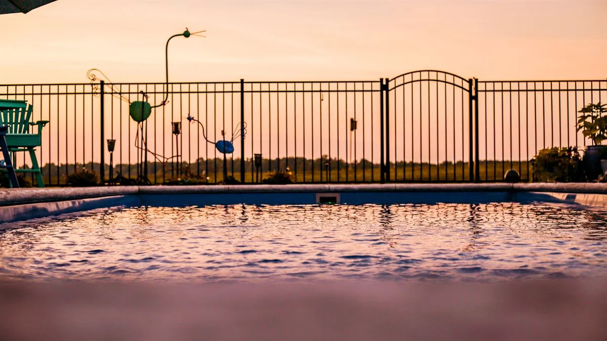 R32 pool in Maya with textured concrete deck