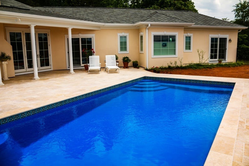 R36 pool in Maya Blue
