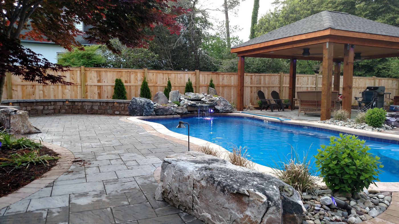 Can any Fiberglass Pool have a Tanning Ledge and Custom Water Feature?