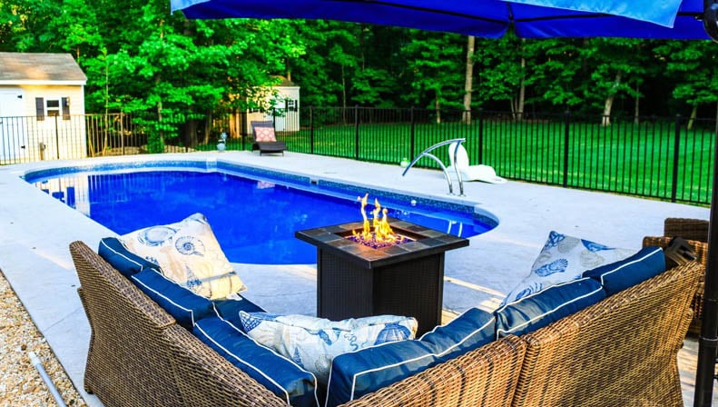 Poolside Fire Pit Ideas Types Reviews, Pool City Fire Pits